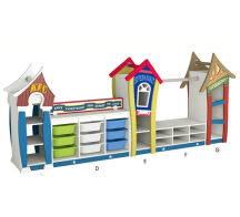 رفوف البيت المائل Slanted House Shelves