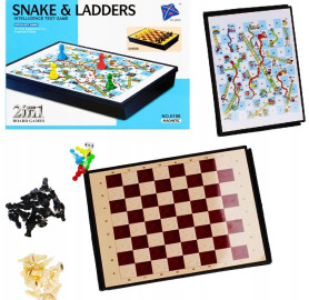لعبة السلم والثعبان - لعبة لوحية 2 في 1