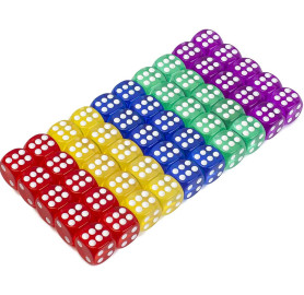 احجار النرد / 50 قطعة