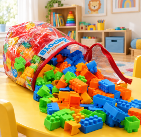 INTELLECT SET Block middle size -  مكعبات بناء ملونة