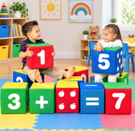 مكعبات ارقام اسفنجية  Spounge Numbers Blocks