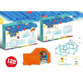 Creative forts - 128pcs - بناء حصون إبداعية للأطفال