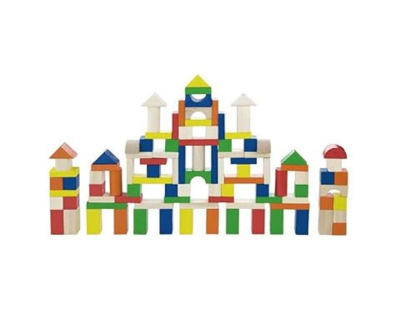 Wooden Block - 100pcs-VG50334 - ليجو خشبي 100 قطعة