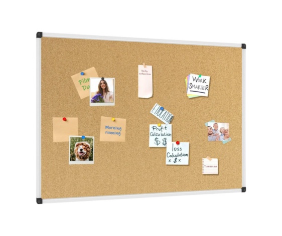 لوح دبابيس 70*50سم - Cork bulletin board 70*50 cm