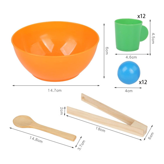 Twelve color ball cup
