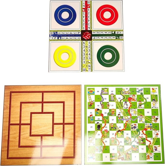 مجموعة ألعاب لوحية كلاسيكية 4 في 1