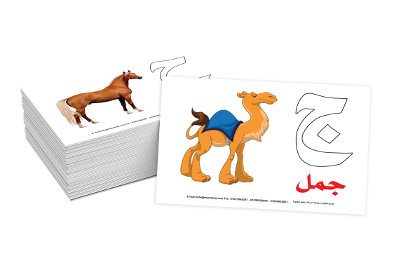 سلسلة الكروت التعليمية - الحروف العربية