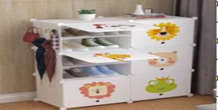 خزانة احذية  بلاستيكية "12 cube shoe rack "