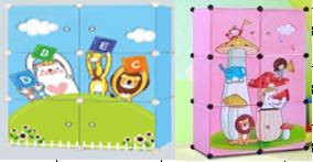 خزانة بلاستيكية 6 خانات JL-STC-10 -JL-STC-08