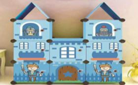 خزانة بلاستيكية قلعة (8 خانات ) JL-STC-02