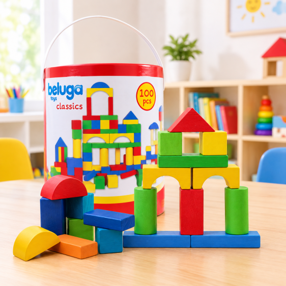 مكعبات بناء beluga classics 100 pcs