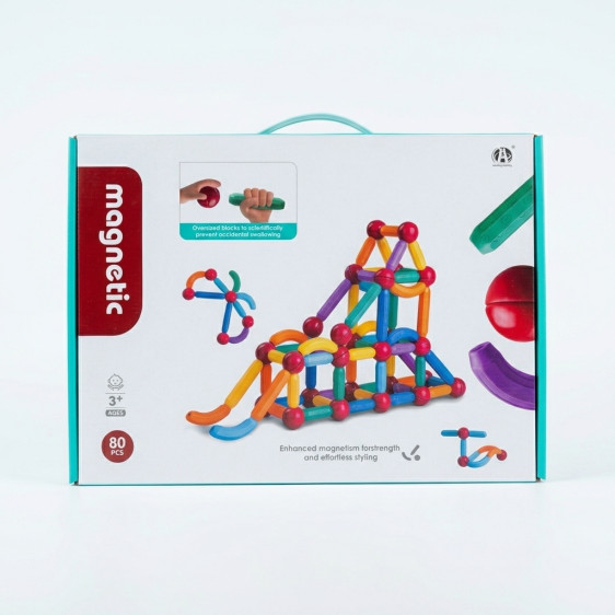 مكعبات بناء مغناطيسية - Magnetic stick building blocks