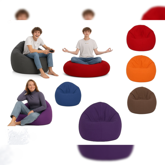 مقعد كنب صوفا بفة كبيرة bean bag