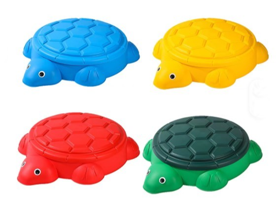 حوض رمل وماء بلاستيكي مع غطاء