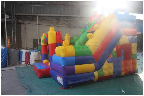 قلعة قفز قابلة للنفخ مع زحليقة صغيرة Inflatable Bouncy Jumping Castle with Small Slide