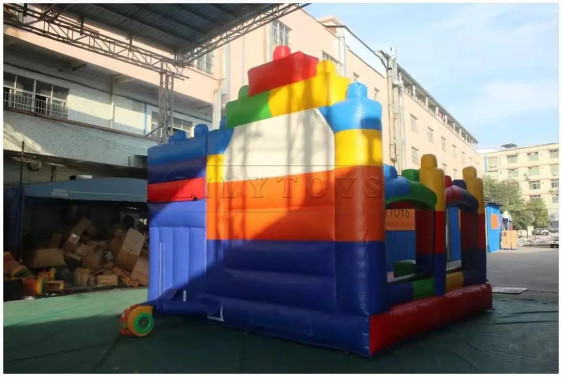 قلعة قفز قابلة للنفخ مع زحليقة صغيرة Inflatable Bouncy Jumping Castle with Small Slide