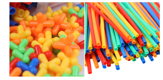 مكعبات بناء بالقش – 500 قطعة