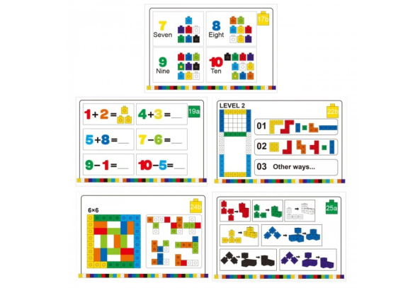 مكعبات تركيب أحجية رياضية (DIY) – 118 قطعة