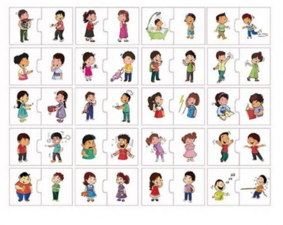 افعال اقول مشاعر 20 لعبة بزل