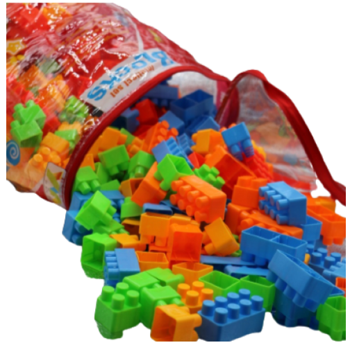 INTELLECT SET Block middle size 500PCS  مكعبات بناء ملونة