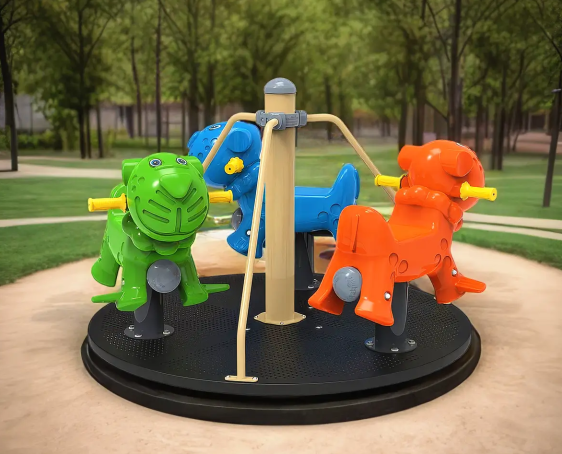 عجلة دوران بثلاثة احصنة Ferris Wheel with Three Horses