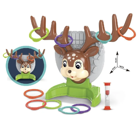 لعبة الحلقات مع الغزال  Deer Ring Game