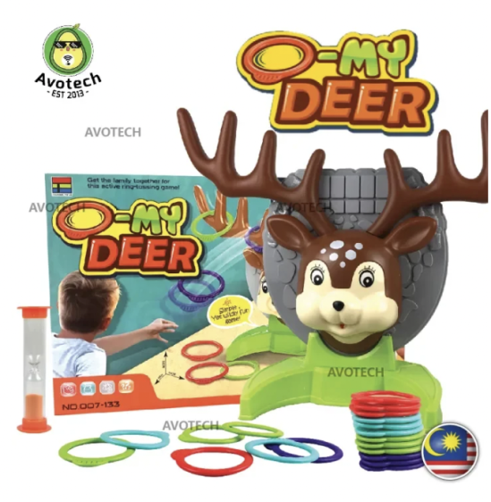 لعبة الحلقات مع الغزال  Deer Ring Game