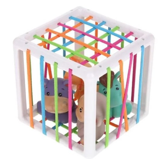 Plug-in toys W/ soft vinyl animals x4" ألعاب قابلة للتوصيل مع 4 حيوانات من الفينيل الناعم