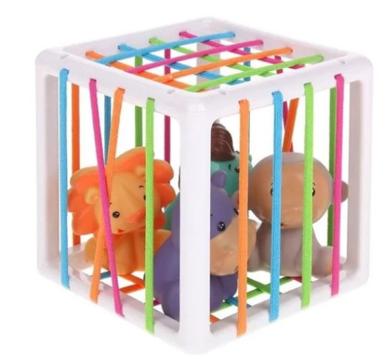 Plug-in toys W/ soft vinyl animals x4" ألعاب قابلة للتوصيل مع 4 حيوانات من الفينيل الناعم