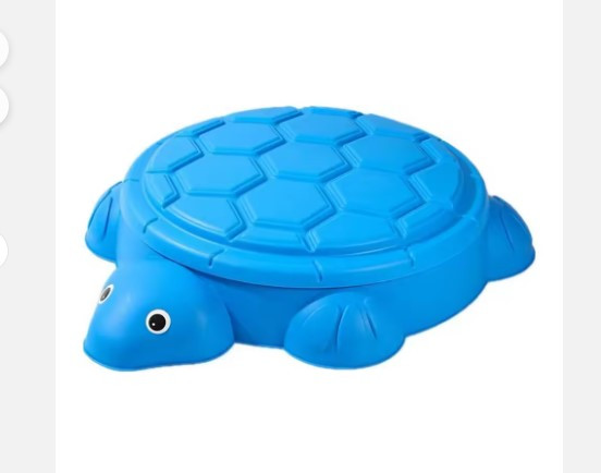 حوض رمل وماء بلاستيكي مع غطاء