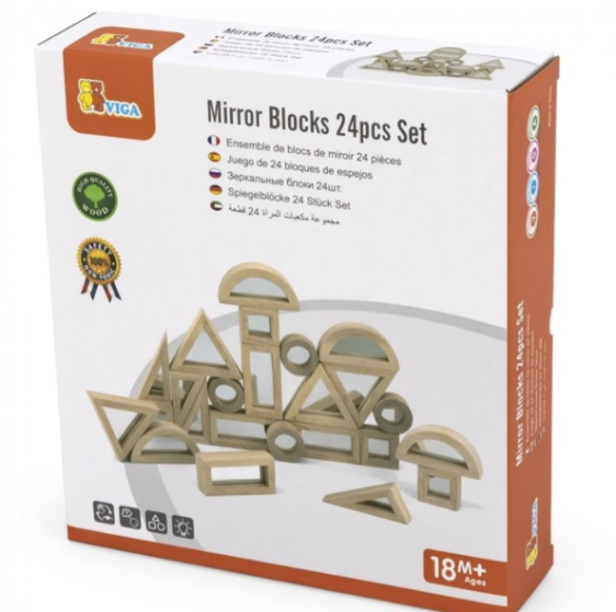 مجموعة مكعبات مرآة 24 قطعة / Mirror Blocks 24pcs Set