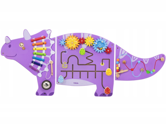 Wall Activity Panel Triceratops Dino -لوحة أنشطة الحائط ديناصور