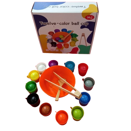 Twelve color ball cup