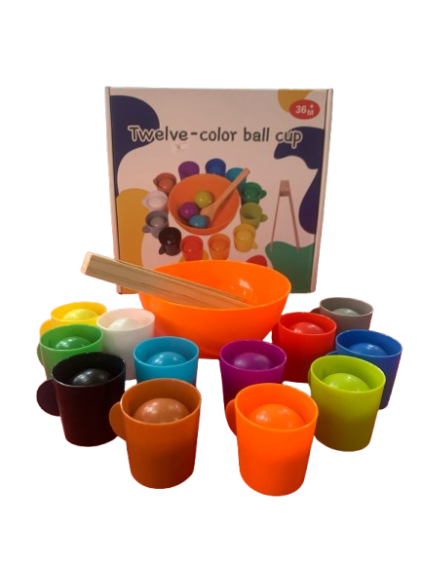 Twelve color ball cup