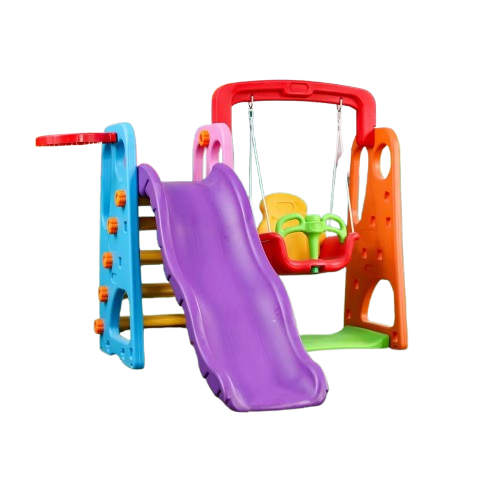 سحسيلة بلاستيك مع مرجيحة مع مرمى سلة